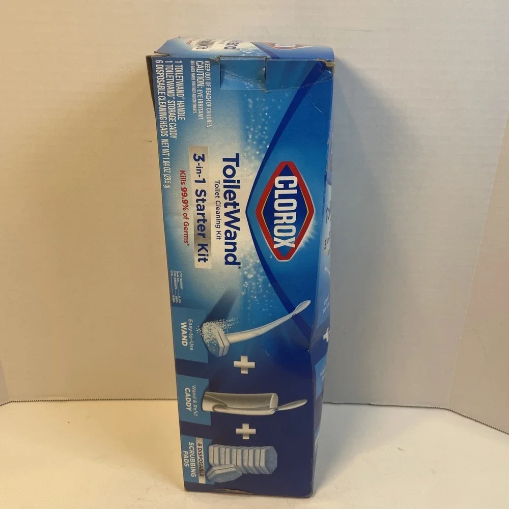 Clorox ToiletWand Starter Kit Unisex OS Blue 3-in-1 Cleaning System 6 Refills